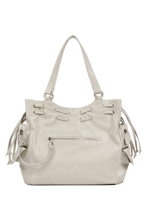 DEINET NEW STUD STRING BIG BAG IN ASH BEIGE