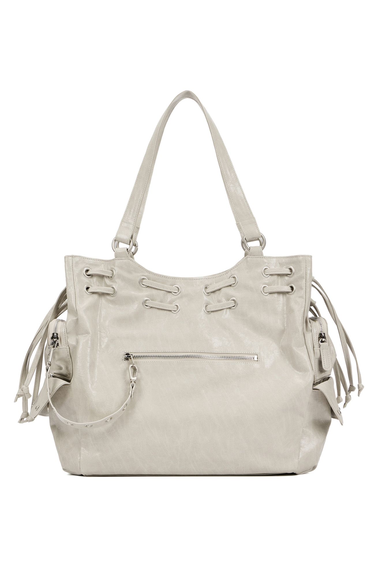 MUSINSA公式 | DEINET DEINET NEW STUD STRING BIG BAG IN ASH BEIGE