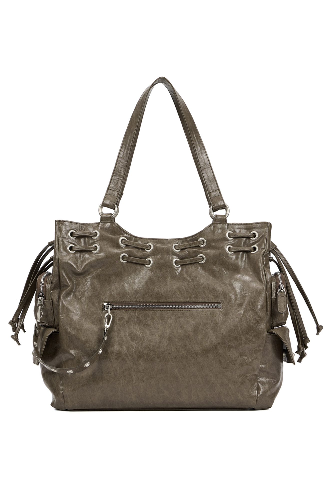 MUSINSA公式 | DEINET DEINET NEW STUD STRING BIG BAG IN KHAKI