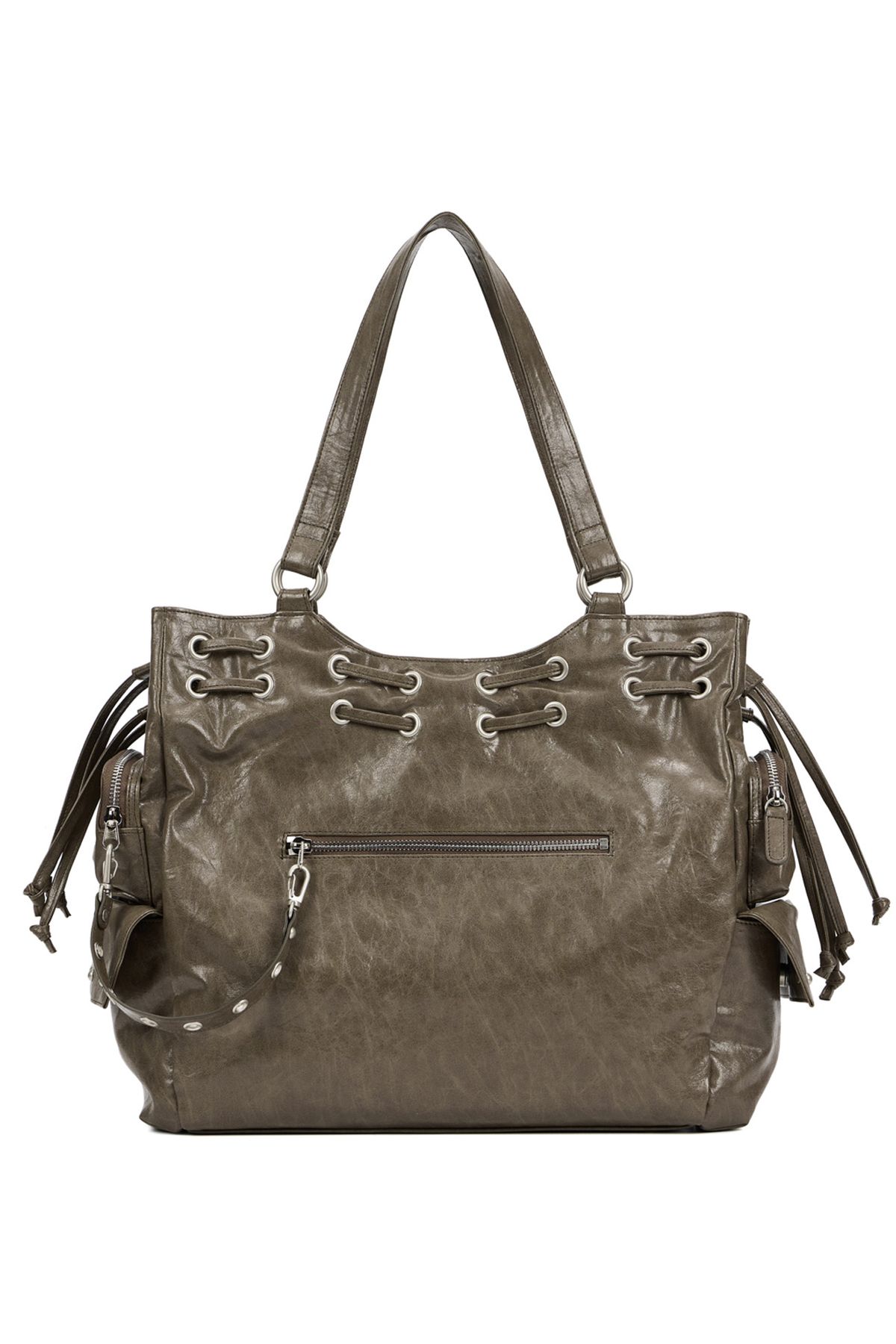 다이닛(DEINET) DEINET NEW STUD STRING BIG BAG IN KHAKI