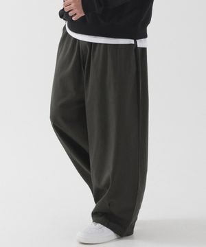 워시드 코튼 벌룬 팬츠 (차콜)