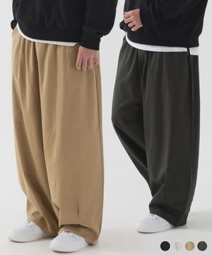 [2 PACK] 워시드 코튼 벌룬 팬츠 (4color)