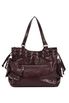 DEINET NEW STUD STRING BIG BAG IN BURGUNDY