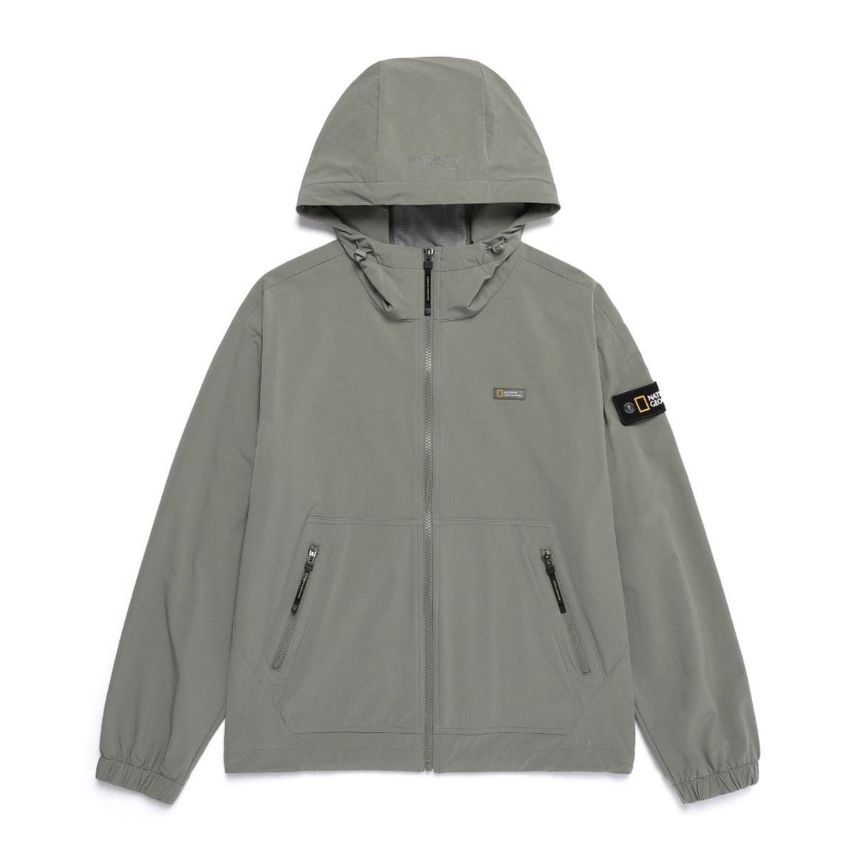 내셔널지오그래픽(NATIONALGEOGRAPHIC) N251UFT990 리오 우븐 스트레치 후드 바람막이 KHAKI