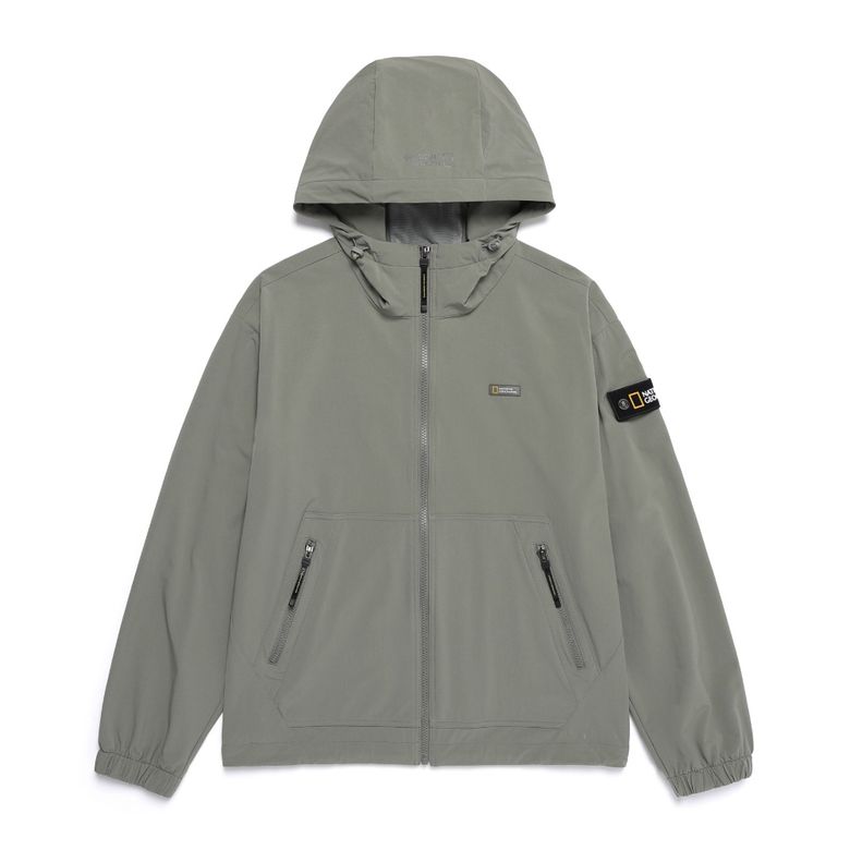 N251UFT990 리오 우븐 스트레치 후드 바람막이 KHAKI