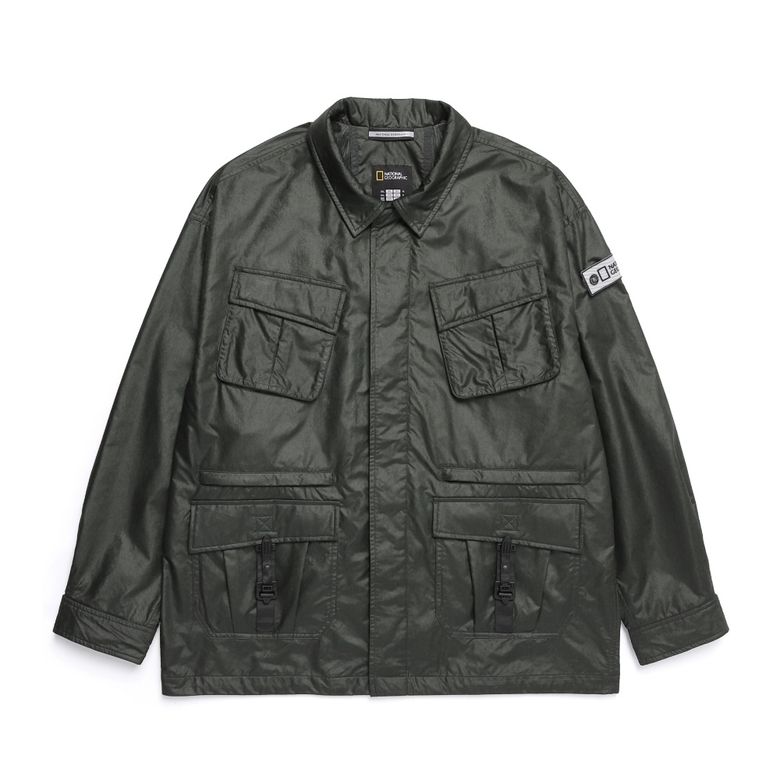 N251MJP120 NRN 카라 퍼티그 자켓 D KHAKI