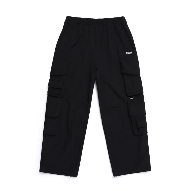 N251MPT100 NRN 멀티 포켓 와이드 팬츠 CARBON BLACK
