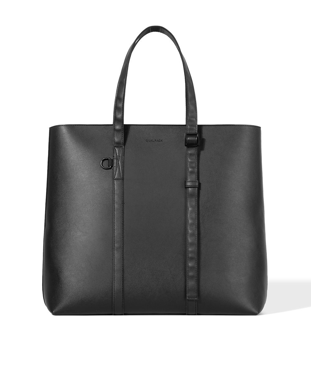 MUSINSA | QUALPACK Essential Tote Bag 303 Black