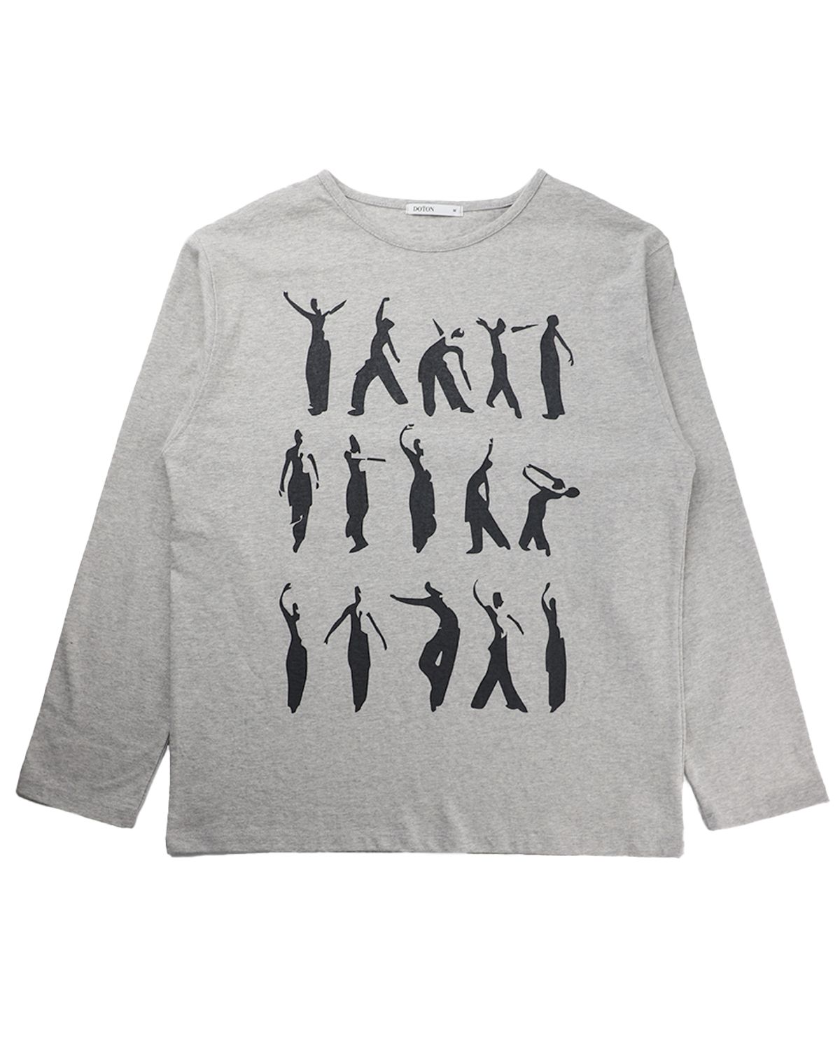 도톤(DOTON) 무용수 프린트 롱슬리브(Grey)