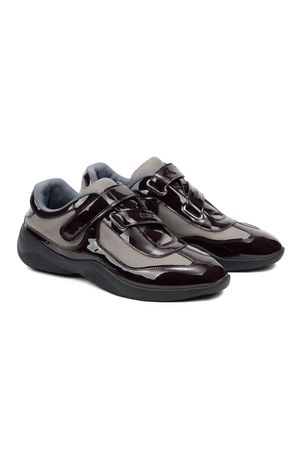 DEINET VELCRO SNEAKERS IN BURGUNDY
