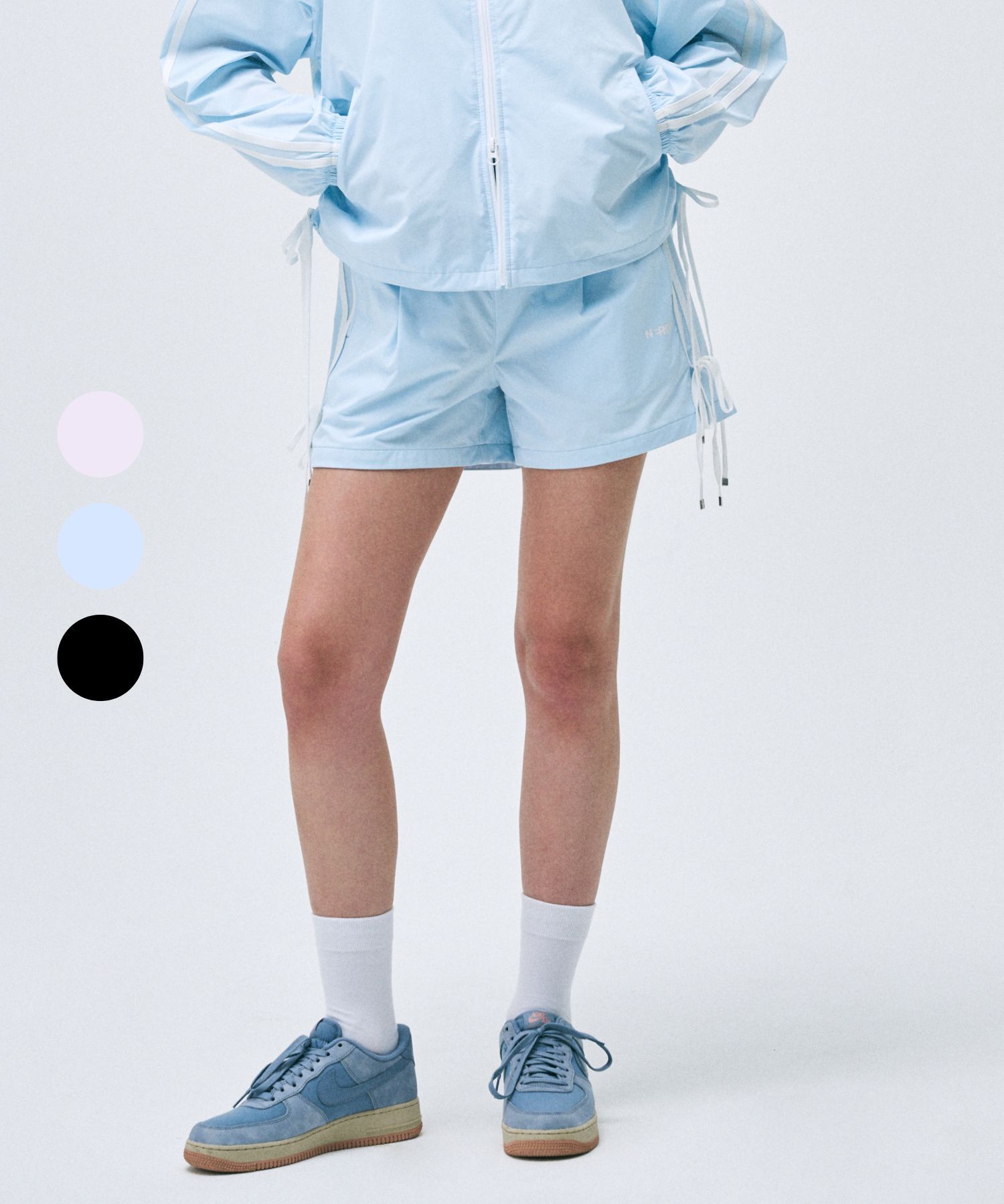 さらに100円引き◆NERDY◆Women's Ribbon Woven Shorts MUSINSA | NERDY Women's Ribbon Woven Shorts (Black/Sky Blue
