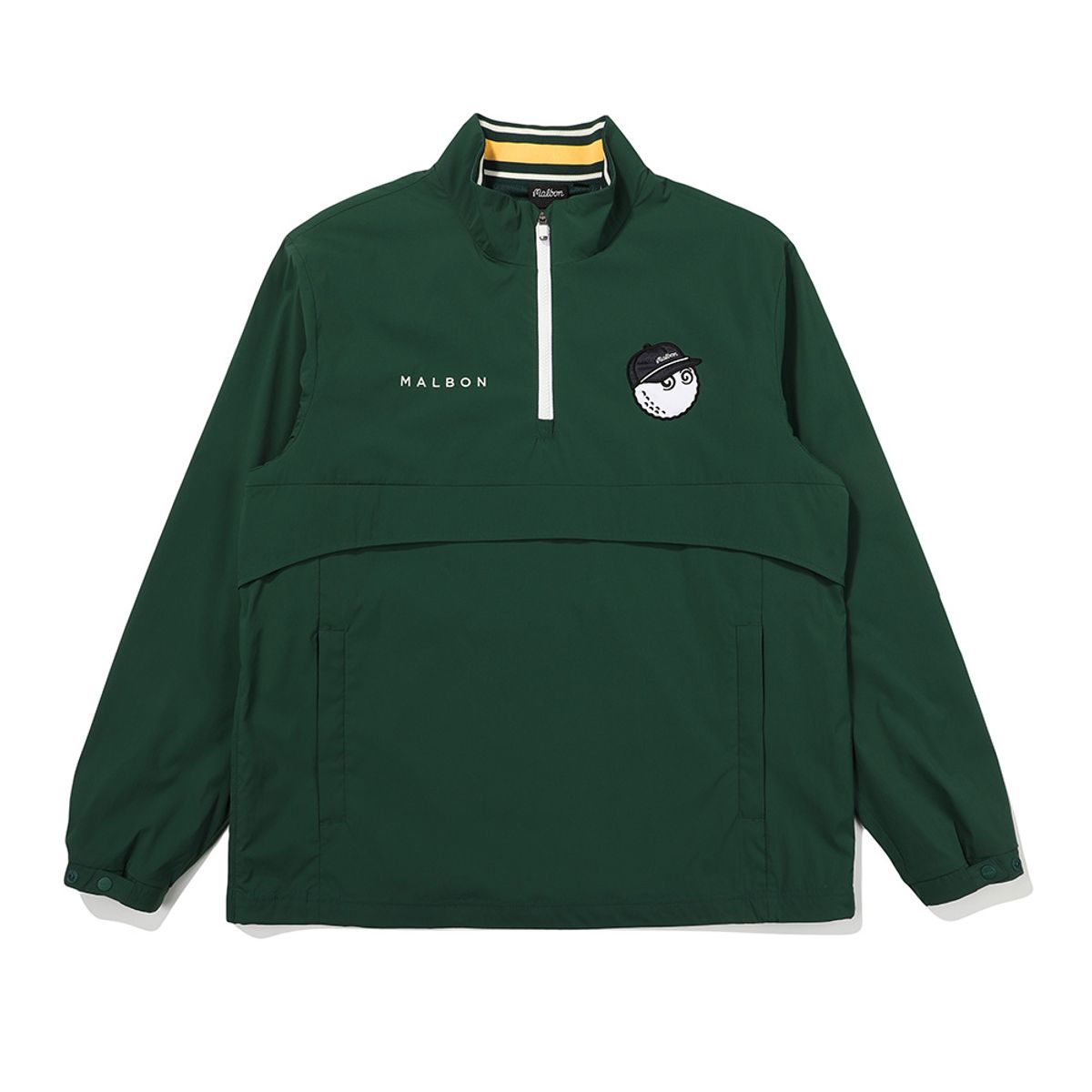 말본 골프(MALBON GOLF) 버킷 포인트 하프집업 아노락 GREEN (MAN)