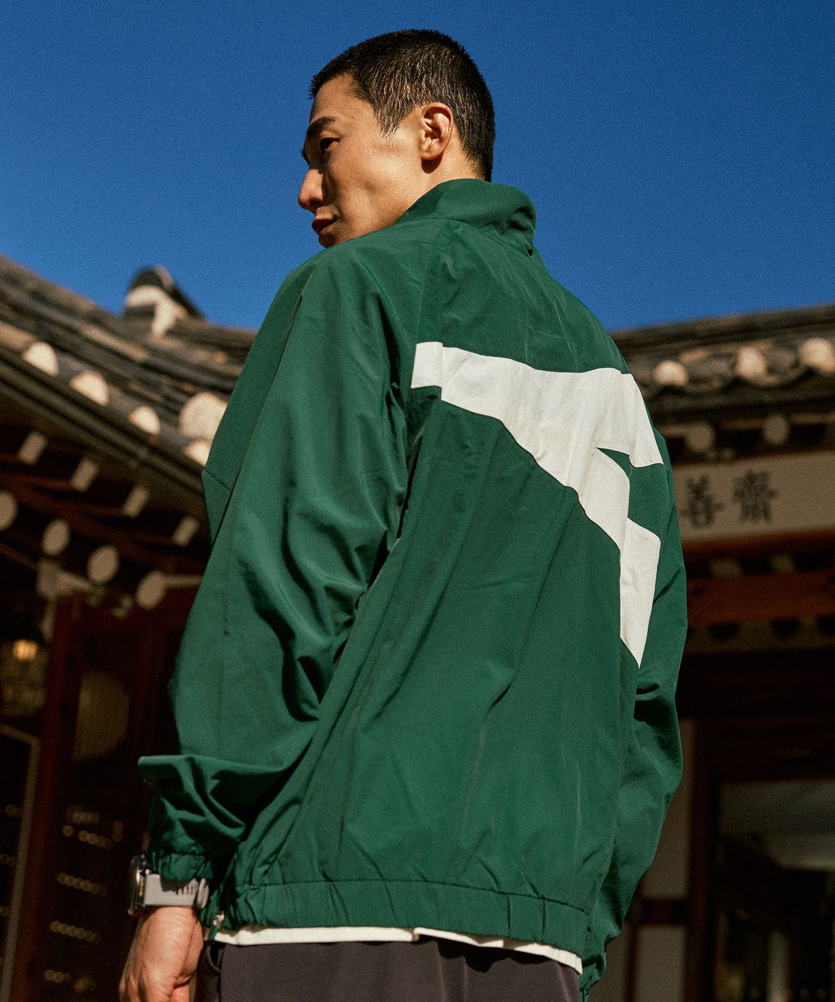 디아도라(diadora) 프리즈 우븐 트랙 자켓 GREEN