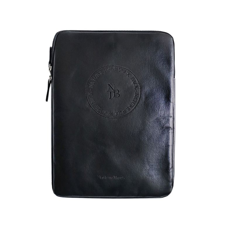 Fluffy 가죽 노트북/태블릿 파우치 2size(black)