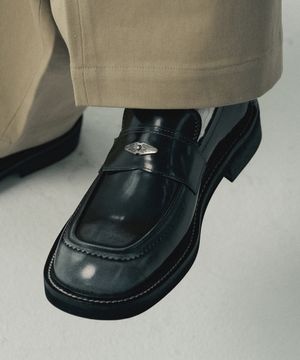 하프문 레더 로퍼 R25M101 (AD그레이)