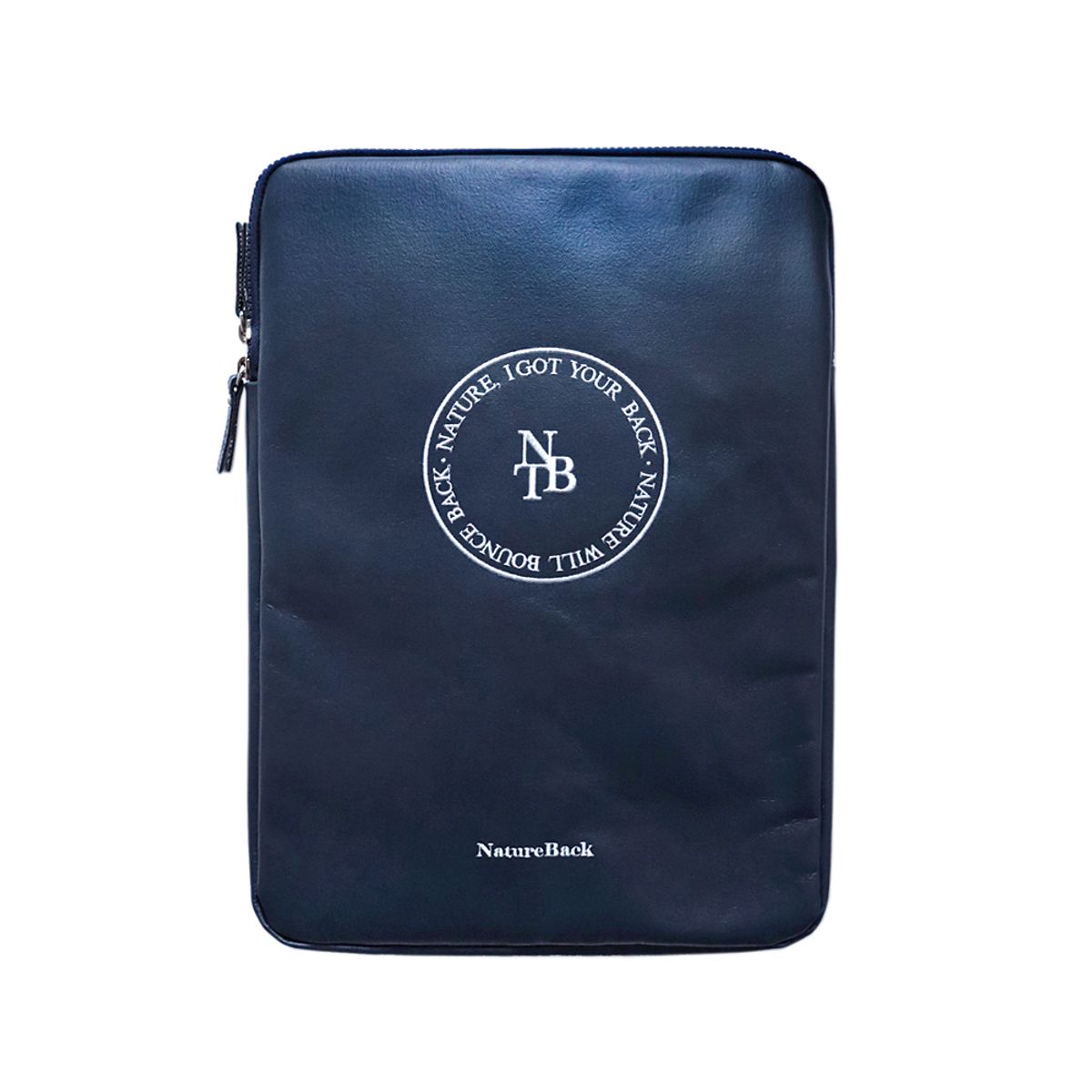 네이처백(NATUREBACK) Fluffy 가죽 노트북/태블릿 파우치 2size(navy)