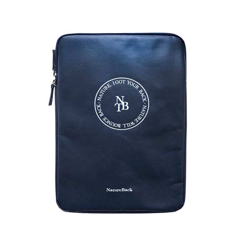 Fluffy 가죽 노트북/태블릿 파우치 2size(navy)