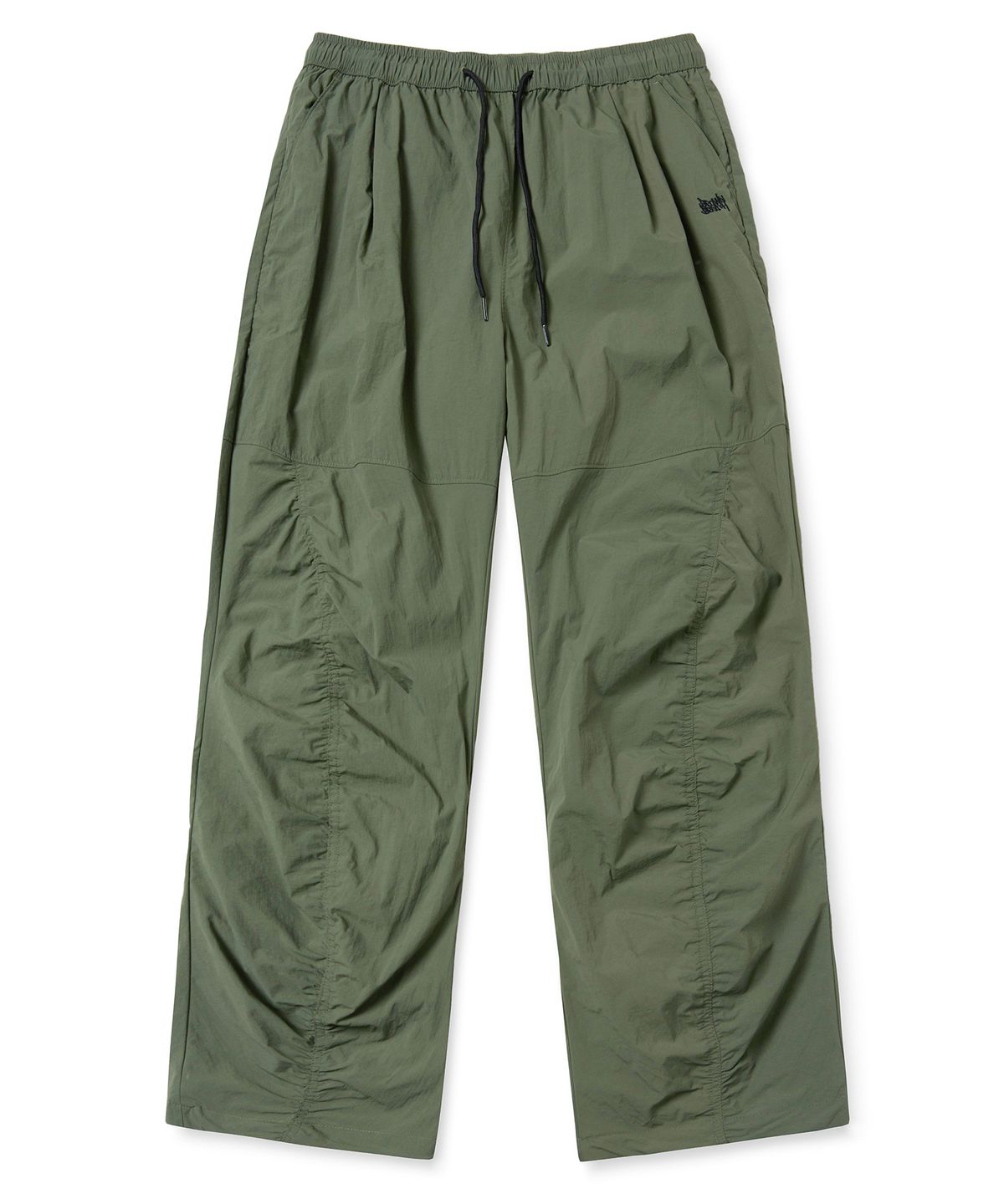 브라운브레스(BROWNBREATH) TAG NYLON SHIRRING PANTS - KHAKI