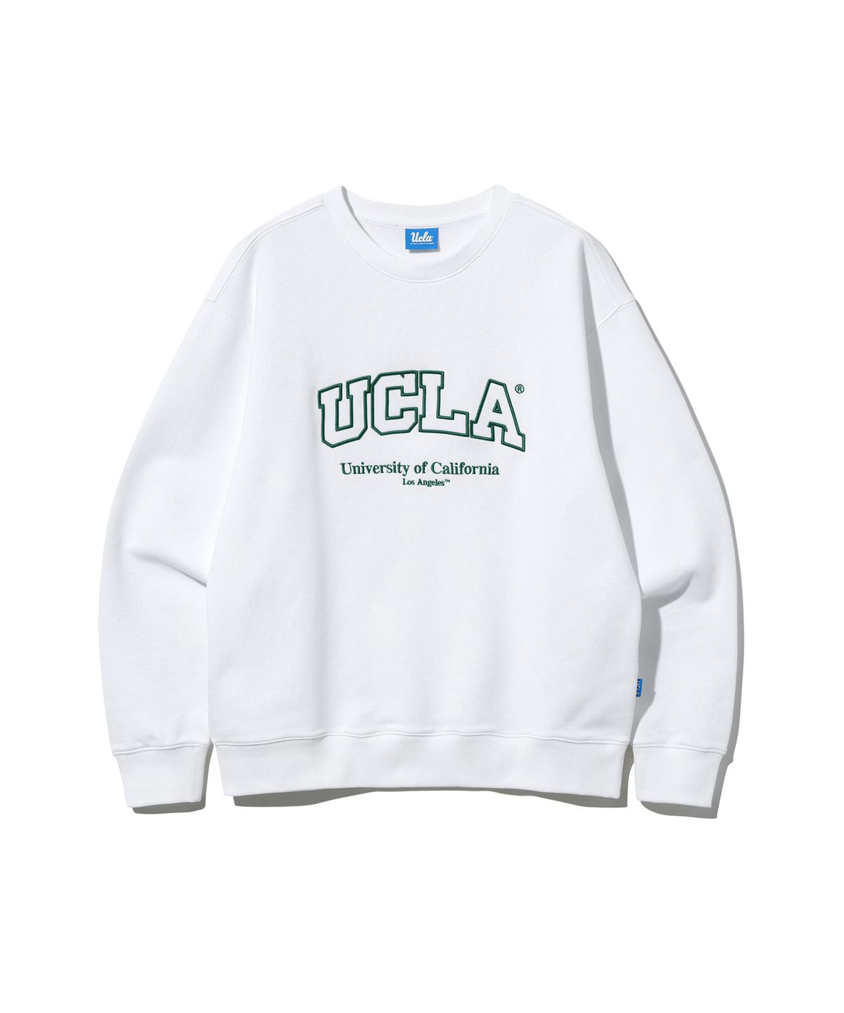 유씨엘에이(UCLA) 남녀공용 빅 로고 베이직 스웻셔츠[WHITE](UBRLT83)