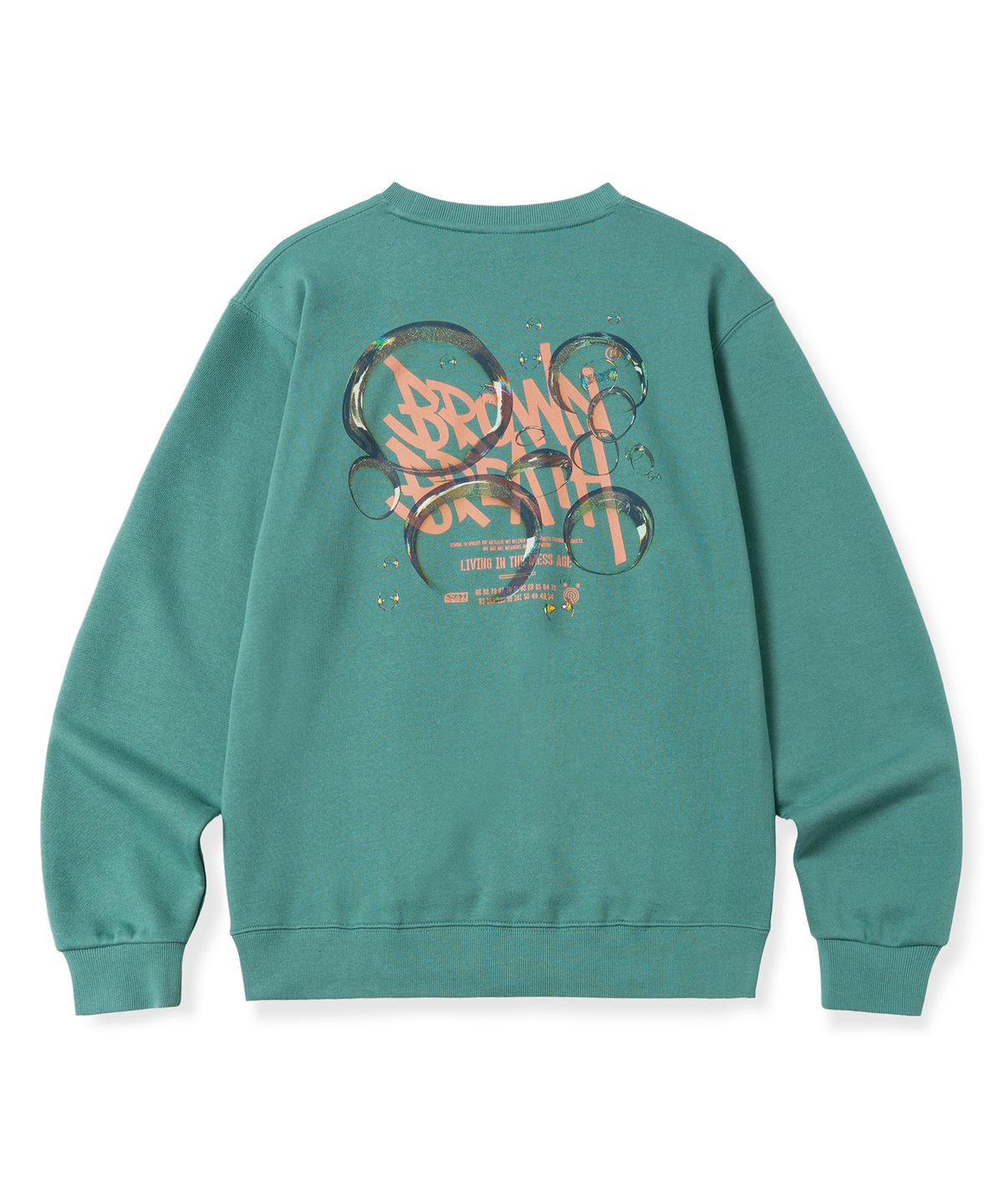 브라운브레스(BROWNBREATH) BUBBLE TAG CREWNECK - KHAKI