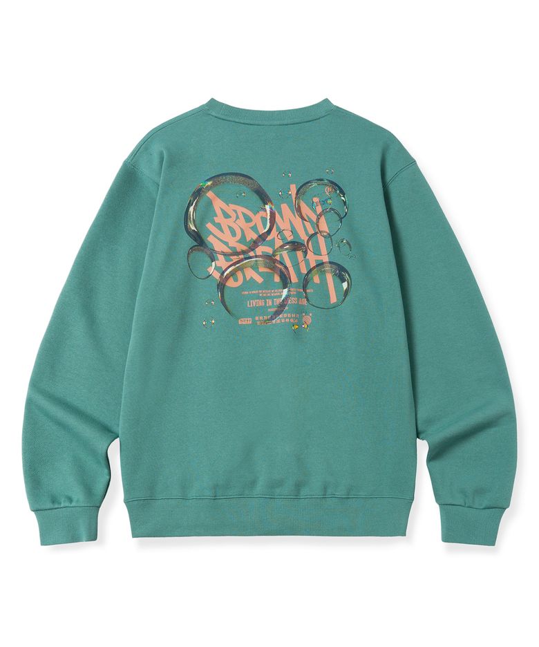 BUBBLE TAG CREWNECK - KHAKI