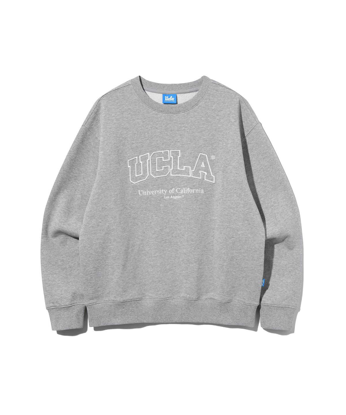 유씨엘에이(UCLA) 남녀공용 빅 로고 베이직 스웻셔츠[M-GREY](UBRLT83)
