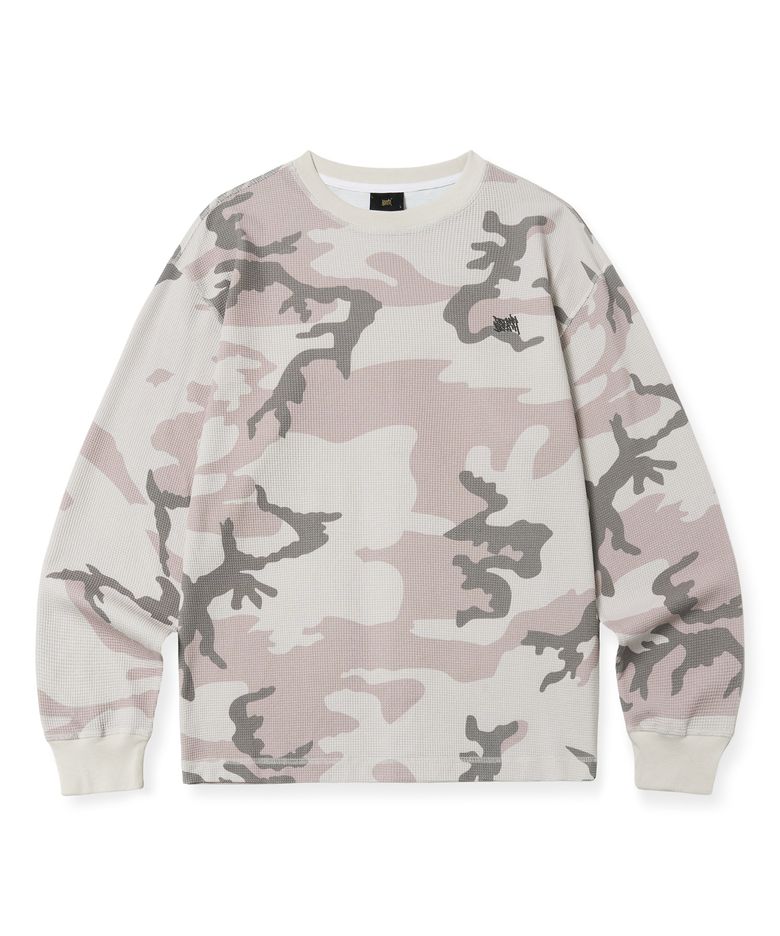 TAG CAMOUFLAGE WAFFLE LONGSLEEVE - BEIGE