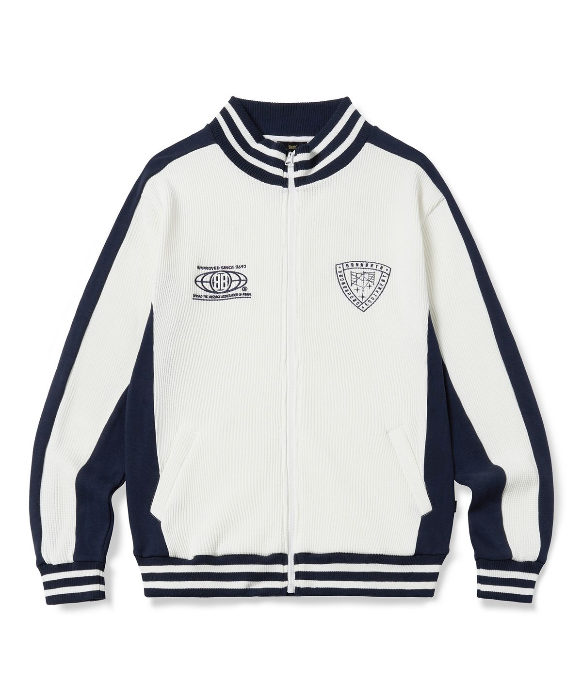 브라운브레스(BROWNBREATH) B SQUAD TRACK JACKET - OFF WHITE