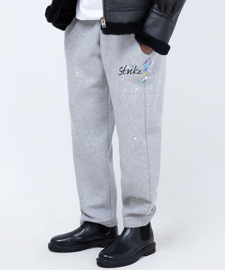 아트워크 코튼 릴랙스 팬츠 Artwork Cotton Relaxed Pants (GREY)