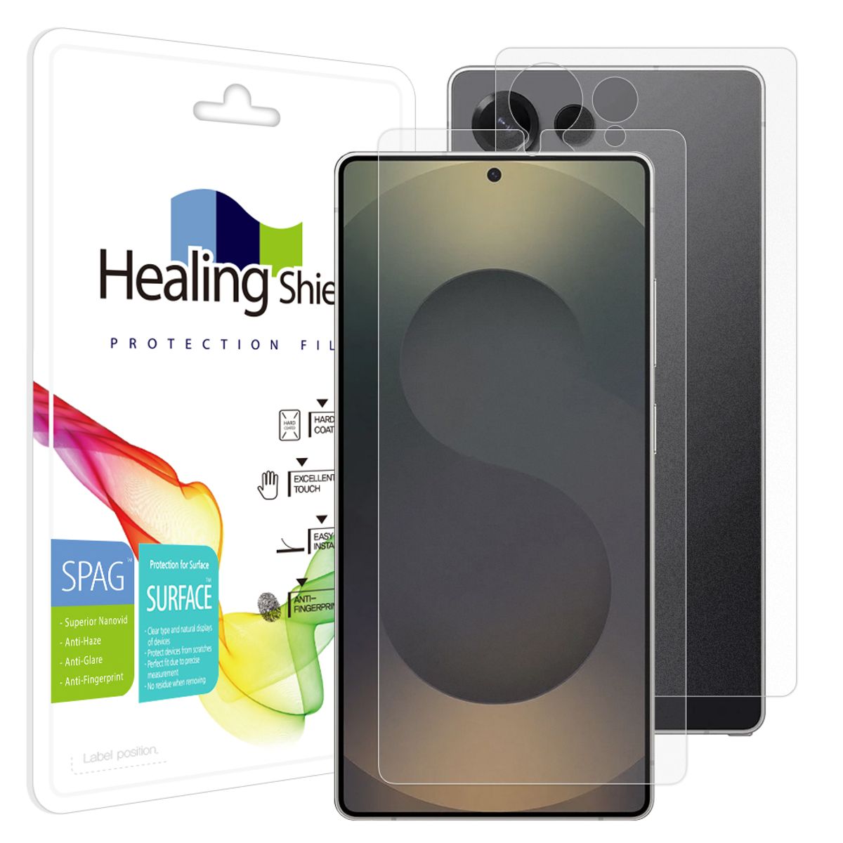 힐링쉴드(HEALINGSHIELD) 갤럭시S25 울트라 슈페리어 저반사 액정보호필름 1매 후면1매