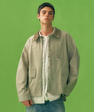 남녀공용 베이직 워크 자켓[BEIGE](UB4UJ02)