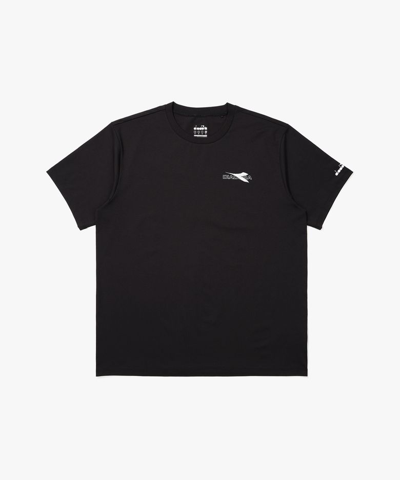 가라카본 그래픽 반팔 티셔츠 BLACK