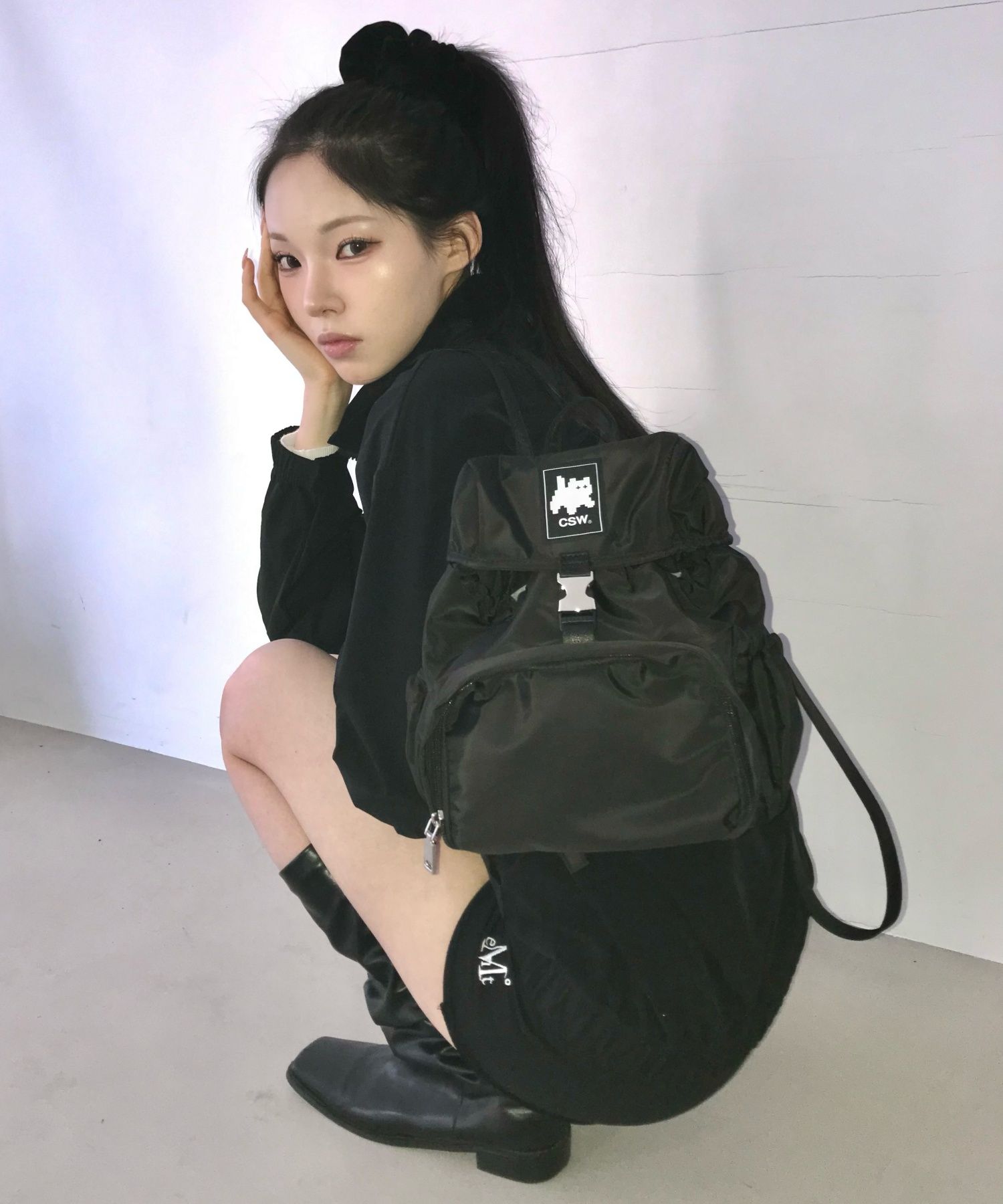バッグ・カバンその他 Musent X Catsewol Collaboration Tail Buckle String Mini Back MUSINSA | CATSAVETHEWORLD Tail Buckle String Mini Backpack
