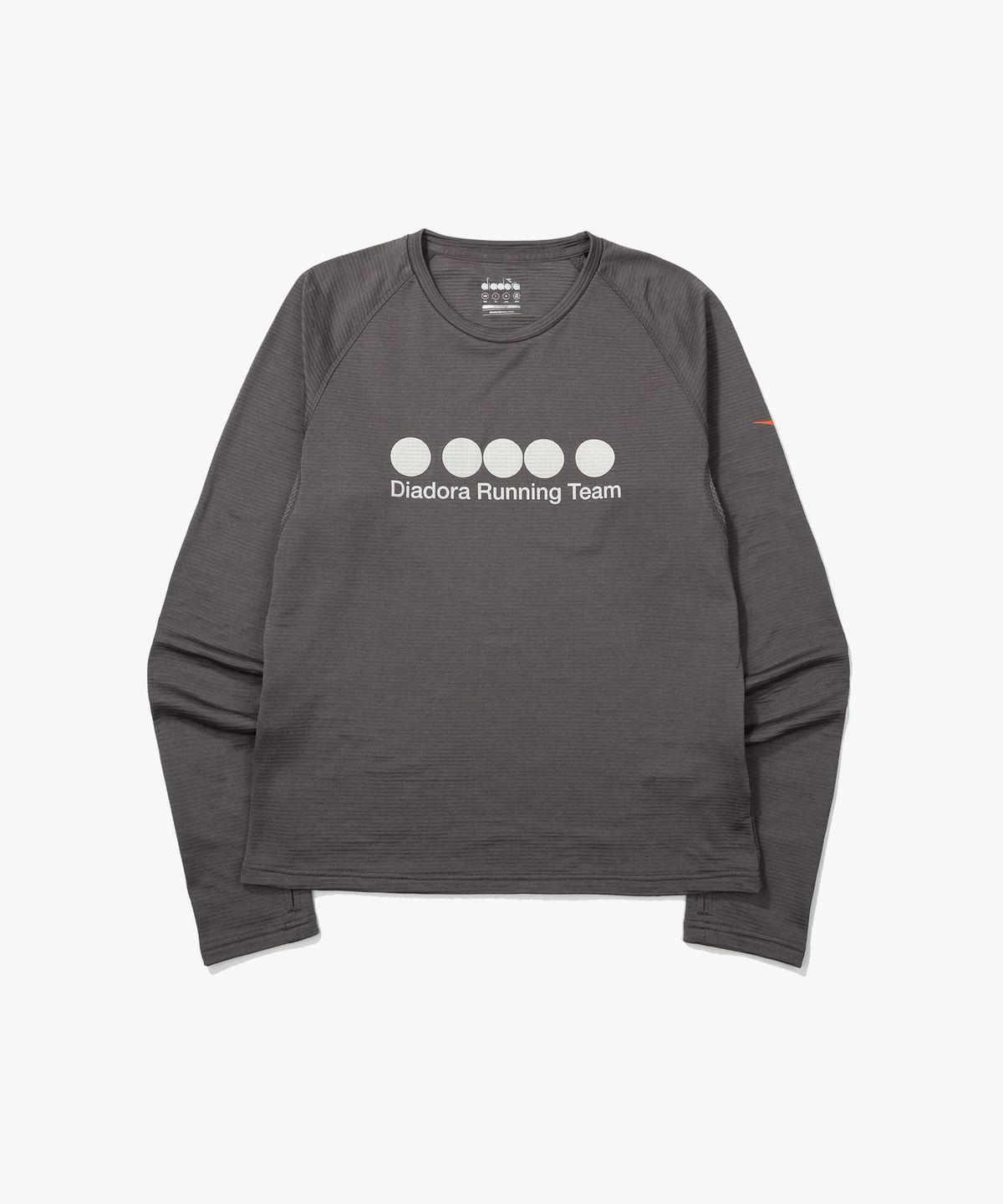 디아도라(diadora) 써마플로우 러닝 긴팔 티셔츠 GREY