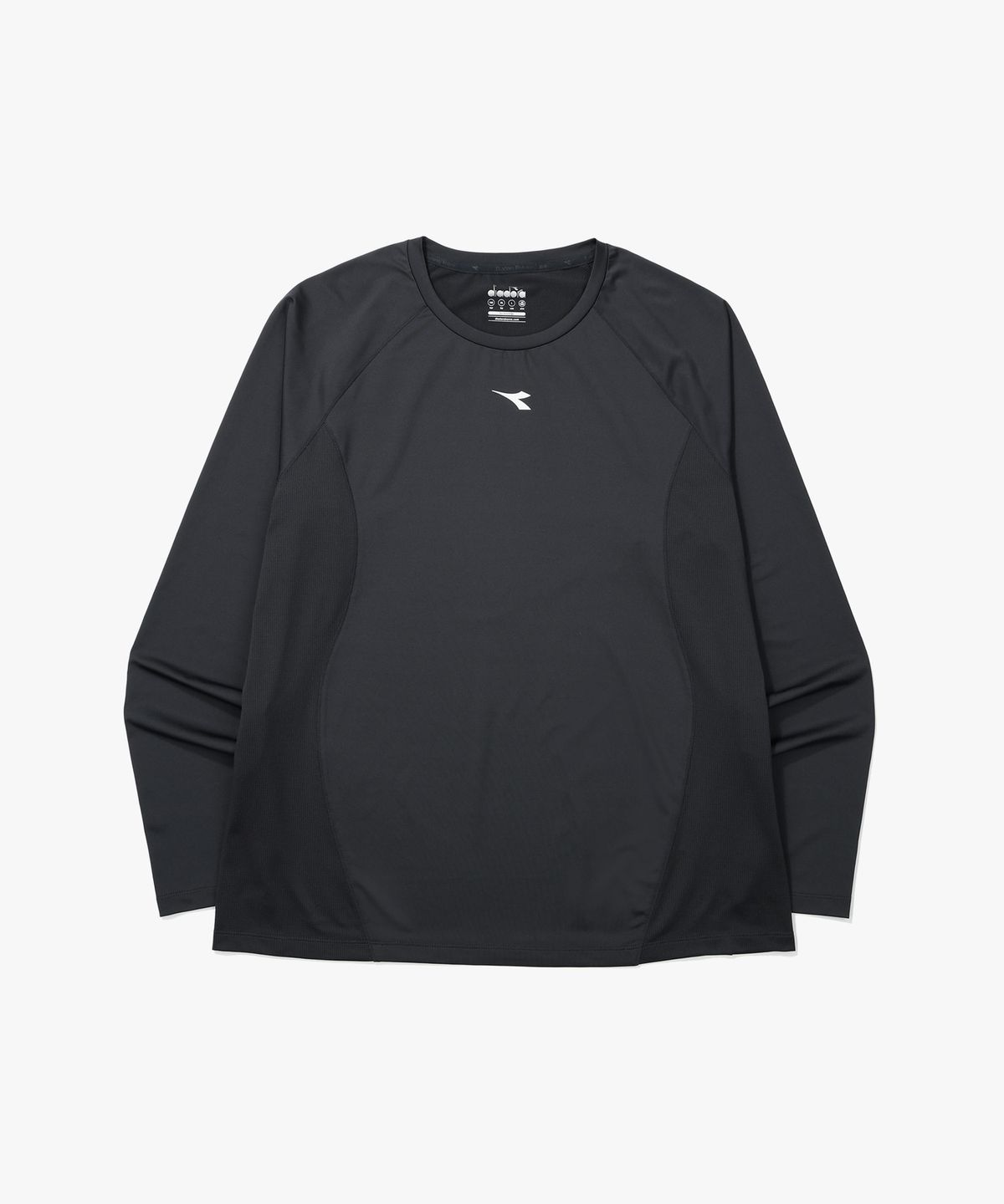 디아도라(diadora) 벤트플로우 러닝 긴팔 티셔츠 DARK GREY