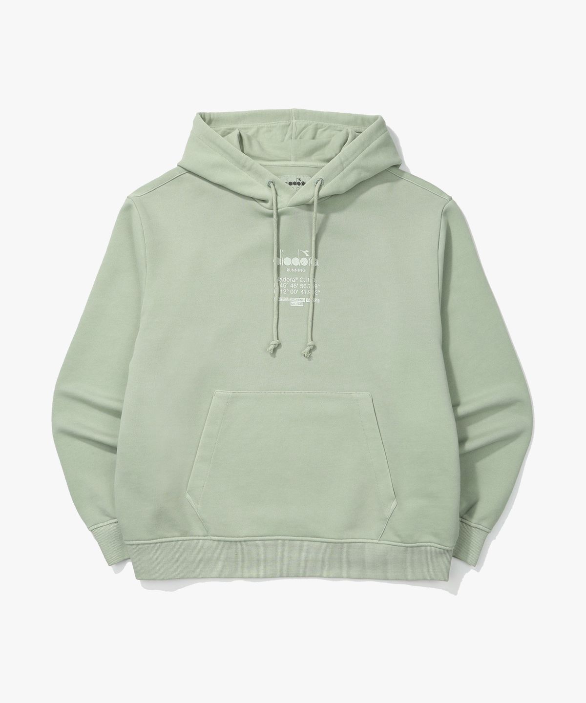 디아도라(diadora) 가먼트다잉 후드티셔츠 KHAKI