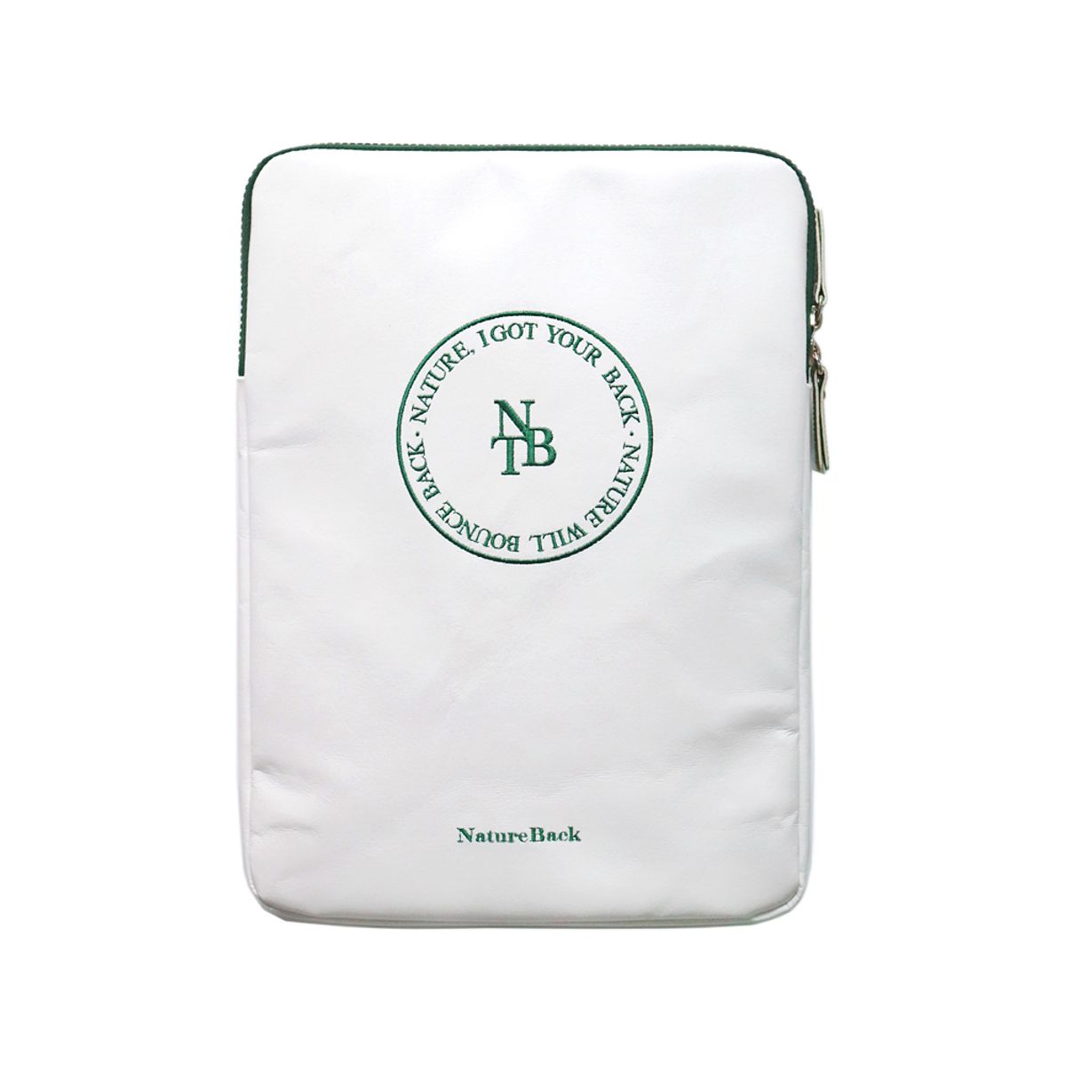 네이처백(NATUREBACK) Fluffy 가죽 노트북/태블릿 파우치 2size(ivory)
