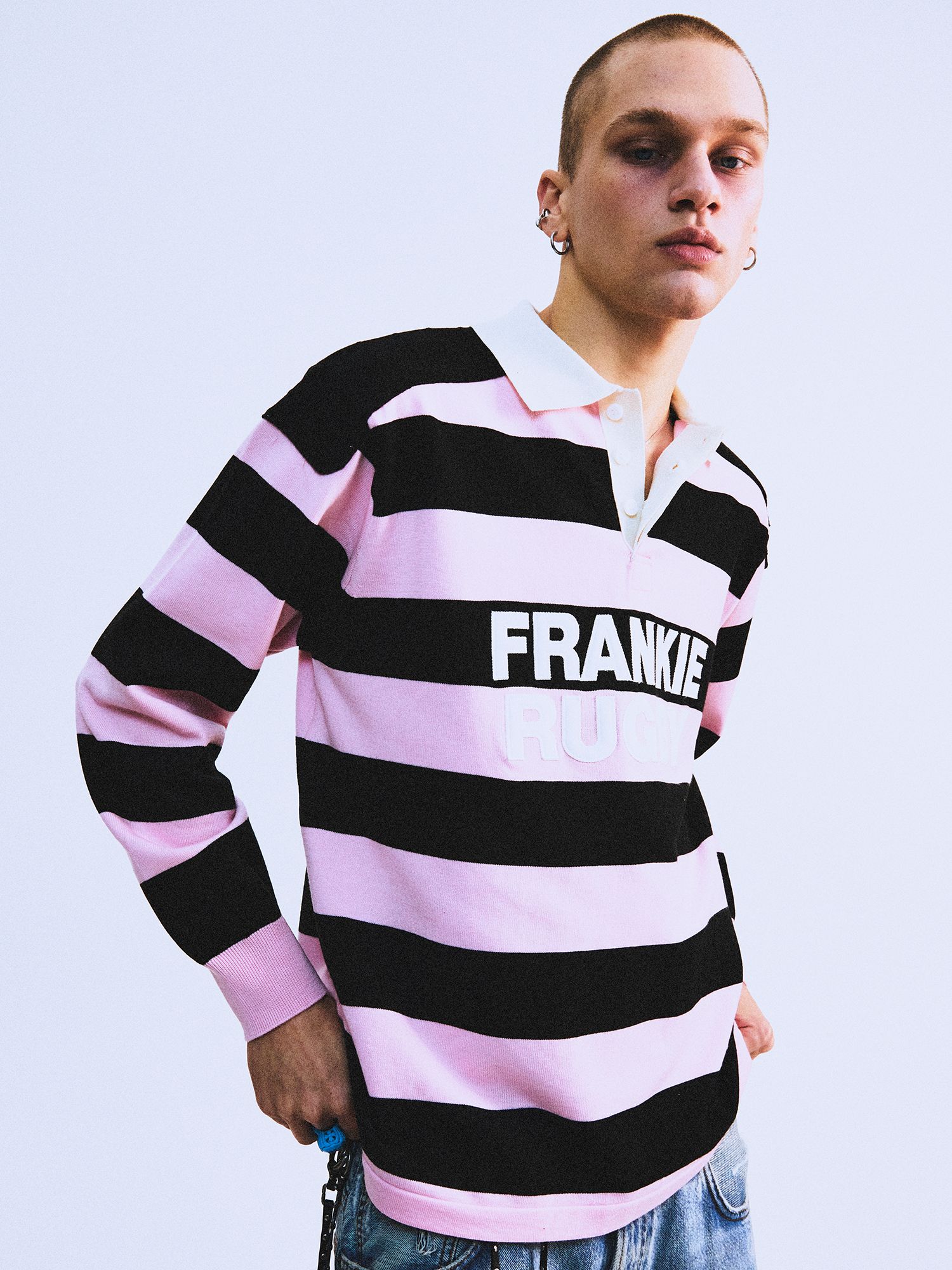 ★HIGHTIDE FRANKIE★ Frankie Rugby Knit Black MUSINSA | HIGHTIDE FRANKIE FRANKIE RUGBY KNIT BLACK