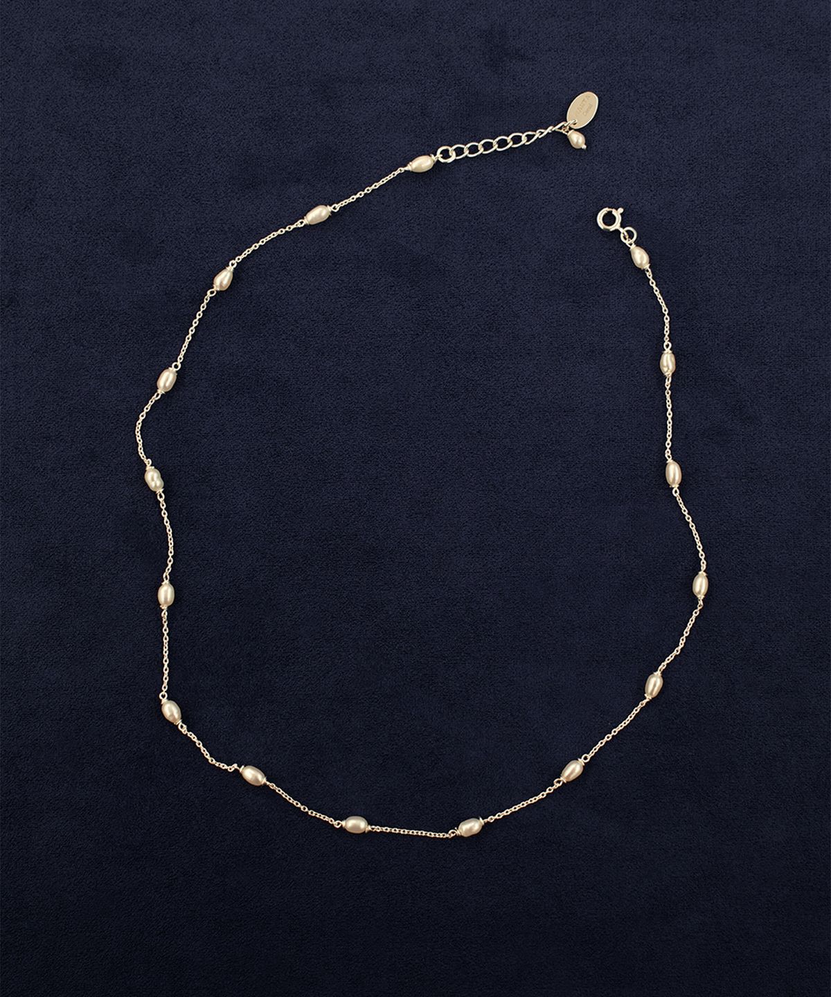 마르타(MARTA) 925 silver. Natural pearl necklace (no.2)