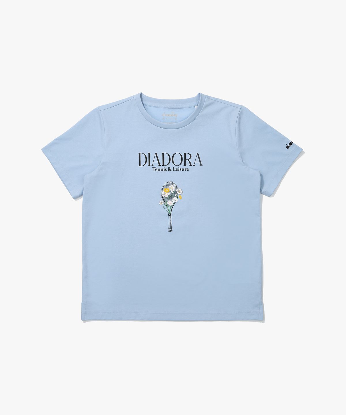 디아도라(diadora) 블루밍 플로랄 반팔 티셔츠 우먼 BLUE