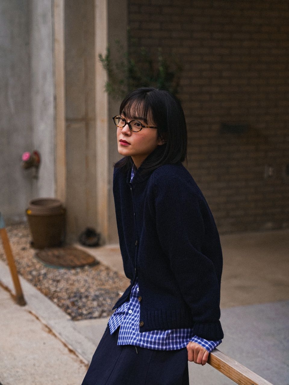 トップス Havehad Fine Wool BaseballCardigan (Navy MUSINSA | Havehad Fine Wool Baseball Cardigan (Navy)