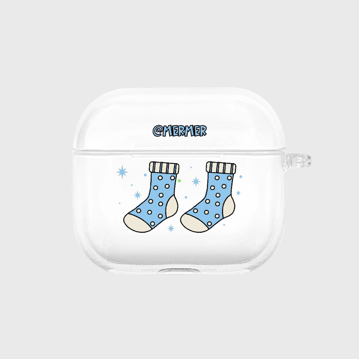 멀멀(MERMER) 도트 삭스-클리어(에어팟3-클리어)
