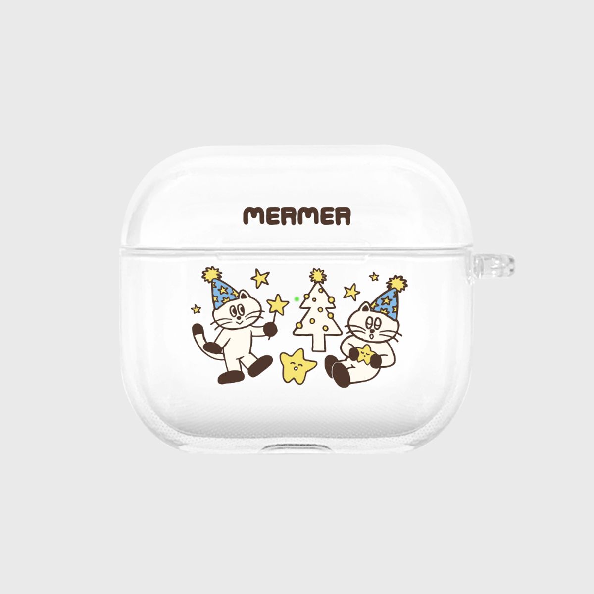 멀멀(MERMER) 스타 트리 캣츠-클리어(에어팟3-클리어)