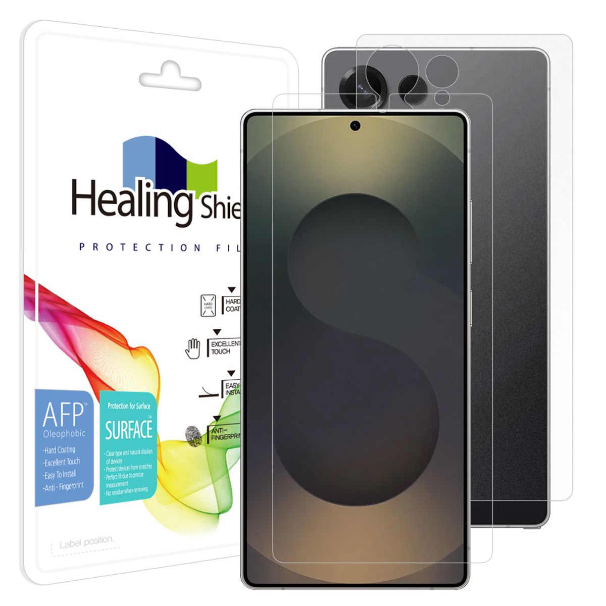 힐링쉴드(HEALINGSHIELD) 갤럭시S25 울트라 올레포빅 액정보호필름 1매 후면1매