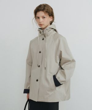 River hooded half jumper