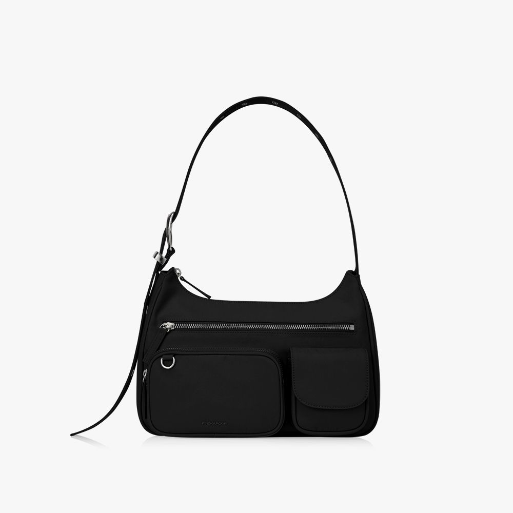 MUSINSA公式 | FINDKAPOOR Belty Pocket Bag 30 Nylon - Black