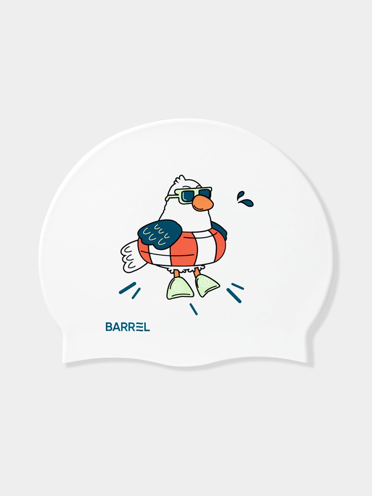 배럴(BARREL) 미스터 시걸 실리콘 스윔 캡 화이트 (B5SUASC016WHT)