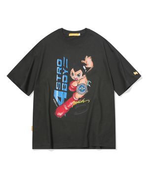 [아톰] 마하 5 오버사이즈 티셔츠(차콜)