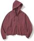 4 Cross Symbol Pigment Hood Zip Up - Red