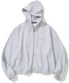 4 Cross Symbol Pigment Hood Zip Up - Grey